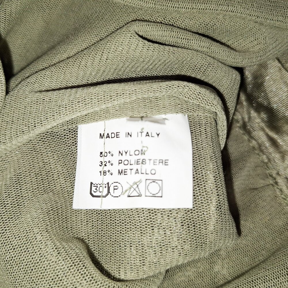 Made In Italy Brand New Vintage Vivian Shyu Organza Sequence Placket top - Picture 11 of 14